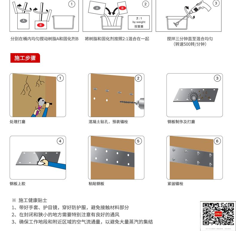 包钢梅列粘钢加固施工过程